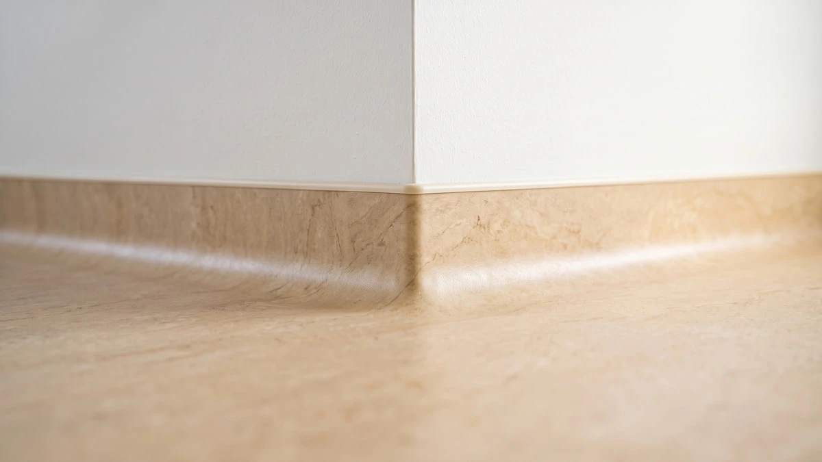 Hygienische Hohlkehle vom Boden zur Wand ohne Fuge
