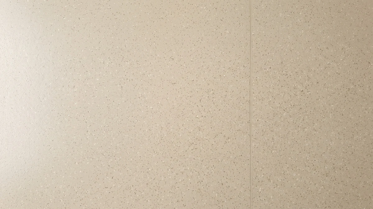 Homogener PVC-Bahnenbelag mit feiner Sprenkelung, von oben